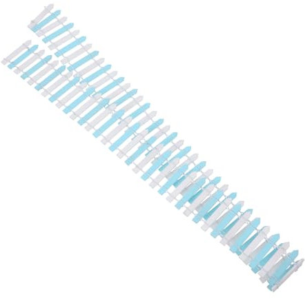 FONDOTIN Juego De Valla De Jardín En Miniatura Valla De Estacas En Miniatura para Jardín Borde De Jardín Pequeño Valla Realista Accesorio De Decoración para Jardín