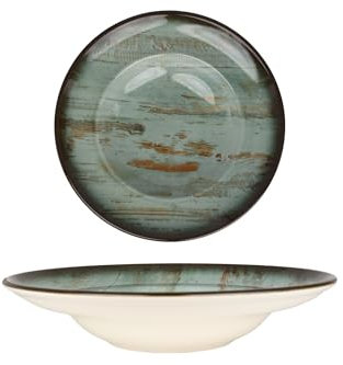 Bonna Assiette De Pâtes - Madera - Porcelaine - 27 cm (450cc) - lot de 2