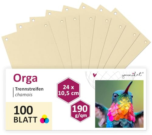 younikat Registerblad A4, 100 Stycken, Beige - you0072