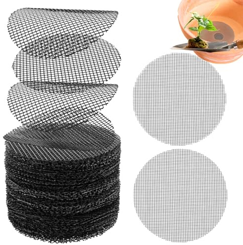 Bonsái Rejilla Flores Plantas,50 Piezas Maceta Bonsai Malla Plastico Alfombrilla de Malla Inferior de Bonsái para Plantas para Jardines Jardines Botánicos Plántulas 10cm (100)