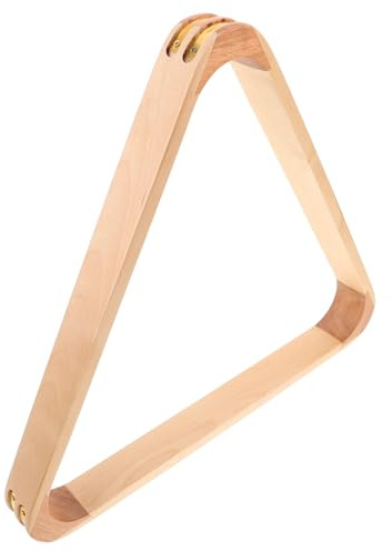 GANAZONO 2 Pezzi Billiard Ball Rack in Legno Massello Triangolo Porta Palline per Tavoli da Pool Supporto Compatto e Durevole Accessorio Elegante per Partite di Biliardo