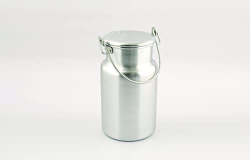 Lait à lait en aluminium traditionnel 2 litres, Bidon Pot à lait
