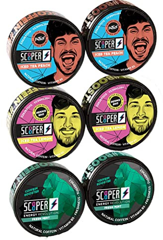 SCOOPER Energy | Energy Revolution | Blanda din egen SCOOPER låda | + BMB doftträd (2 x mint 2 x citron 2 x persika + 1 gratis)