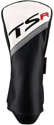 Titleist New TSR Leder Hybrid/Rettungsschlägerhaube, Schwarz/Weiß/Rot