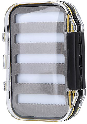 Fliegenköder-Etui, wasserdichte Angelköder-Box mit Schaumstoff-Polsterung, Fliegenfischen-Gear Organizer, für Outdoor, Camping, Reisen