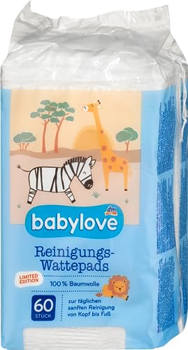 Babylove Feuchttücher und co (10x 60 Wattepads, Reinigungs Wattepads)