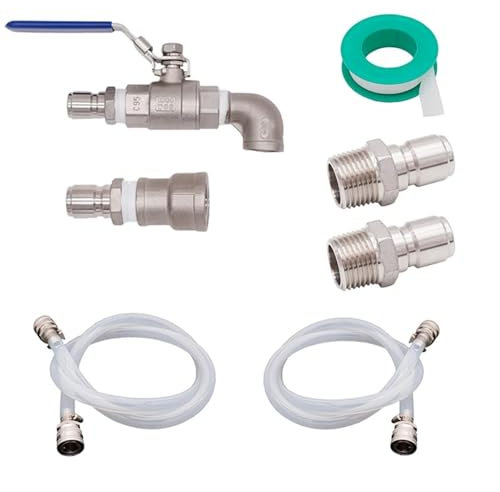 Home & Brewing Kit di collegamento rapido for pompa di trasferimento Pompa March 809 Accessori for pompa for homebrew Silicone alimentare e acciaio inossidabile 304 Accessori per la preparazione della
