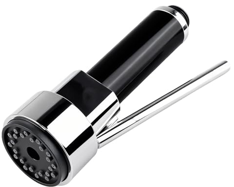 Douchette Cuisine Robinet D’évier Extractible Universel, Adapté Pour Bec Cuisinière Moderne Mitigeur Salle De Bain, Tête Pulvérisation Anti-éclaboussures Rotation 360° Chrome Brillant