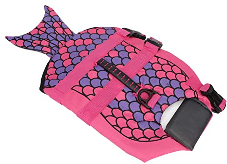 RASTKY Justerbar Flytväst för Hund - Flytväst för Husdjur Simning och Båtliv - Bekväm polyester och Pärlbomullskonstruktion Ljusa Färger Enkel Synlighet Funktioner HandleQuick (#13)