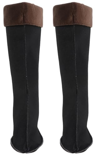 Healvian Calcetines Aislantes para Botas de Caza, Talla 43, Negros | Forro Polar y Algodón, 1 Par, Cambio Rápido entre Botas, Uso en Clima Frío y Trayectos