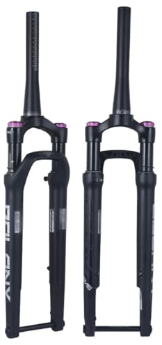 700C Landsvägscykel Framgaffel 60mm Slaglängd XC Skivbroms Luftfjädrad Gaffel 1-1/2'' Konisk Manuell Låsning 12 * 100mm Genomgående Axel Cykelgaffel