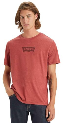 Levi's Graphic Crewneck Tee T-shirt, Tr-blend Sun-dried Tomato, S Uomo