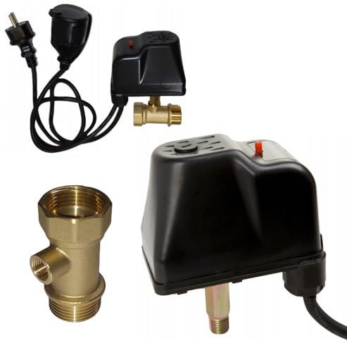 PAG Turbo GmbH - Trockenlaufschutz SK-13 mit 3-wege Verteiler für Gartenpumpe Hauswasserwerk Tiefbrunnenpumpe 230V