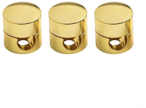 Niceminiwall Lot de 3 organiseurs de câbles en métal, clips métalliques élégants, support de cordon d'alimentation, doré