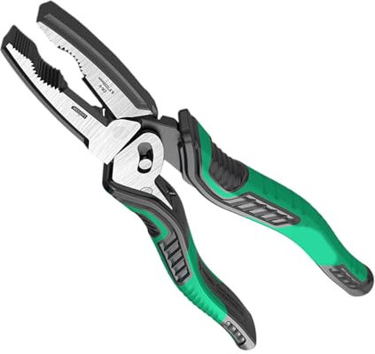 Pinza tagliafili eccentrica, 21,5 cm, in acciaio ad alta resistenza, per elettricisti e riparazioni domestiche