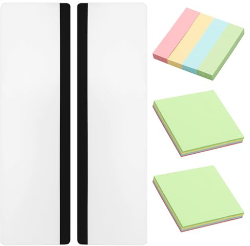 Lot de 2 tableaux mémo, transparents, pour écran d'ordinateur, avec notes autocollantes, pour bureau, ordinateur et bureau