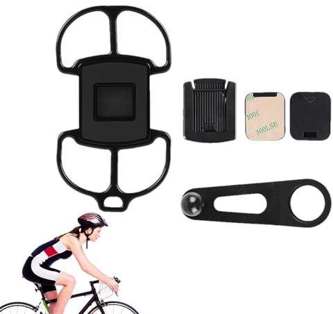 Generisch Supporto per smartphone da bicicletta, girevole a 360 gradi, universale, antiurto, supporto per manubrio per smartphone, per strada e montagna, registrazione video GPS