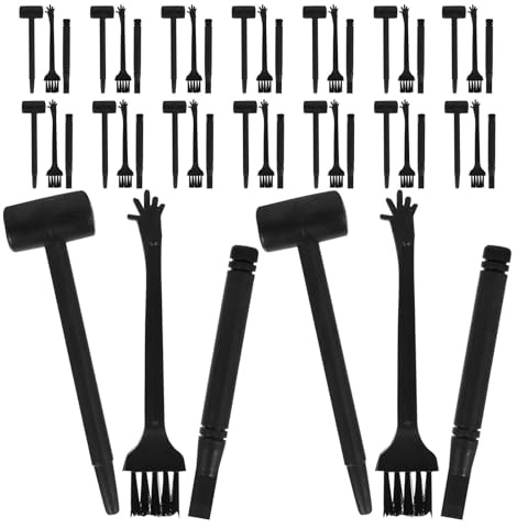Alasum 20 Juegos Kit de Excavación Arqueológica Herramientas de Plástico, 20 Accesorios Incluyendo Martillo, Cincel y Cepillo para Juego Interactivo Educativo