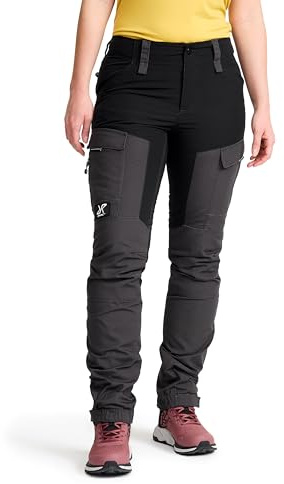 RevolutionRace Damen RVRC GP Pants, Hose zum Wandern und für viele Outdoor-Aktivitäten, Jet Black, XXL
