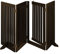 Relaxdays Barrera Seguridad Niños, Valla Protectora, Puerta, 92x206cm, Plegable, Cerca Protección Bebés, Perros, Marrón, Tablero de Fibras