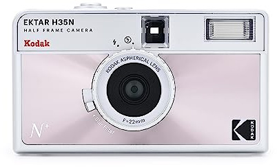 Kodak Ektar H35N Halbrahmen-Filmkamera, 35 mm, wiederverwendbar, fokusfrei, Glühbirnenfunktion, Sternfilter, beschichtetes Objektiv (Film und Batterie Nicht im Lieferumfang enthalten), (Glasiertes