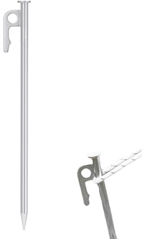 Veeteah Zeltheringe aus robustem Metall, Campingheringe aus Metall - Rostfreier Camping-Familienzeltpfahl - Rostfreier Camping-Familienzeltpfahl für Putdoor, Eisgeräte-Stahlheringe, Robustes,