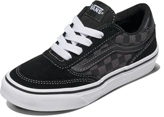 Vans Mixte enfant Brooklyn Ls Basket, Checkerboard Black/Asphalt, 37 EU