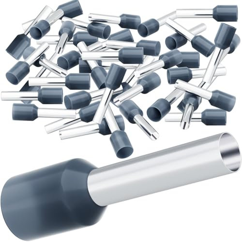 HOLMOL Manicotti terminali da 4 mm², 150 pezzi da 4 mm² | Manicotti terminali isolati 4 mm² x 12 mm, manicotti terminali lunghi 4 mm², set di manicotti terminali per collegamento a
