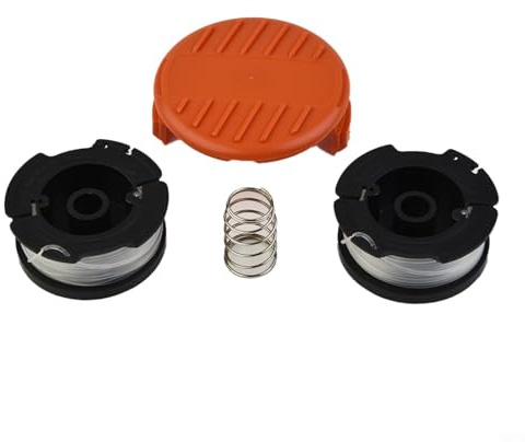 Abdeckkappe und Spule und Schnur für GLC3630L GLC3630L20 für Black and Decker GLC120 GLC13 GLC14 GLC1423 GL544 GLC2000 GLC2500 GLC2500L GL280 (1 Set)