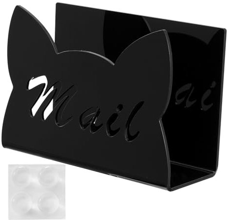 Briefständer, Schreibtischorganizer Acryl, Briefhalter Schwarz, Briefkorb Für Desktop, Mail Halter Für Wohnung Büro Schule Dokumenten Rechnung