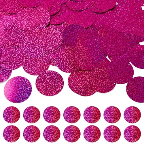Pandahall 150 paillettes grandi da 52 mm, in PVC, sfuse, con glitter, piatte e rotonde, per ricamo, cucito, artigianato, creazione di gioielli, viola scuro