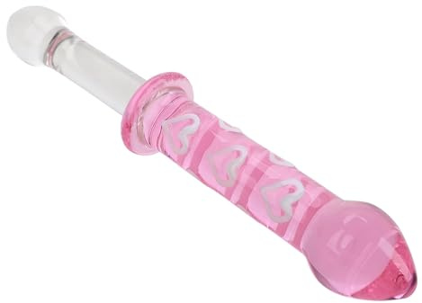 Glass Dildo Anal Plug Pink Crystal Penis Butt Plug Sex Toys for Couples Women Men Masturbation