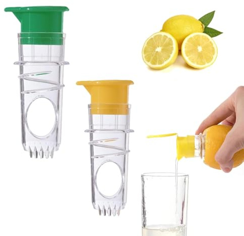 WERIGONI Exprimidor de Limones Manual de 2 piezas, Exprimidor en Espiral y Vertedor de Limones
