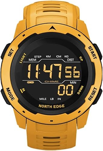 Elektronisk Sportklocka Utomhus Multifunktion Digital Armbandsur Med Stegräknare Kaloriräknare Stoppur 50m Vattentät För Löpande Simning, Red