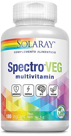 Solaray Spectro Vegetarian Multivitamin | 180 VegCaps
