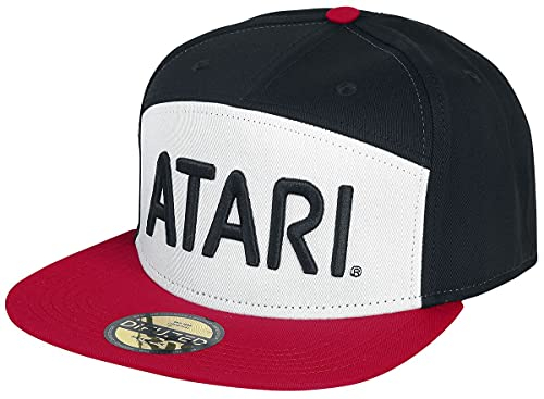 Atari - Retro Colorblock Snapback Schwarz, Schwarz, Einheitsgröße