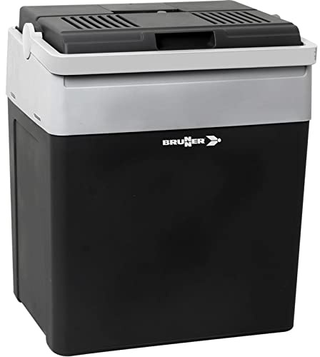 BRUNNER Polarys Thermoelektrische Kühlbox Travel 28 l, ‎Grau/weiß