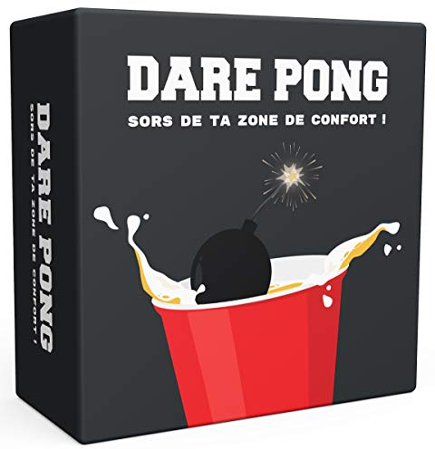 Dare Pong® - Beer Pong bei Action oder Vereinigung Das Alkoholspiel des Jahres 2021 Ideal für Partys mit Freunden, Befores, Nachtausflüge, Festival oder als Geschenk