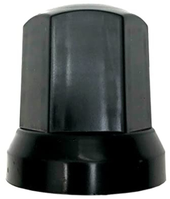 MelTruck Radmutterkappen Schutz Abdeckung Ø32 mm für Schrauben für LKW (10, Schwarz, Höhe - 54,5 mm)