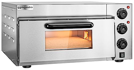 GGM Gastro | PEKG20 | Elektro Mini Pizzaofen - 4x 20cm - Manuell