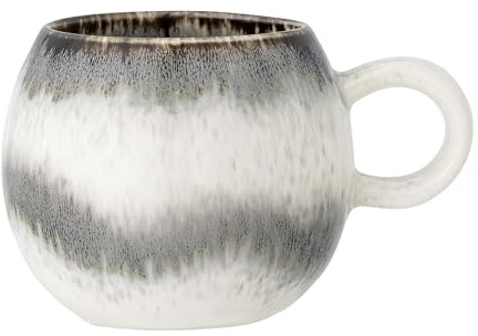 Bloomingville Paula Tasse 275 ml, Steingut, D9 cm, H8 cm – Perfekt für deinen täglichen Kaffee- oder Teegenuss, edler Kaffeebecher für deinen Frühstückstisch