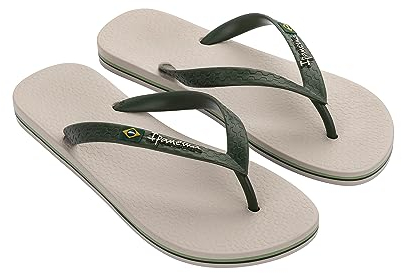 Ipanema Herren CLAS Brasil II AD Flipflop, BEIGE/Green, 38 EU