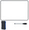 Hiziwimi 1Pcs 30X21cm Weiße Tafel Trocken Abwischbares Mini Whiteboards, A4 Doppelseitige Weiße Tafel mit Schwarzem Rahmen mit 1× Marker und 1× Board Radierer, Whiteboard für Schule, Büro, Haus