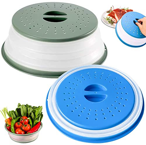 GMMG Tapa Microondas Tapa de Microondas Tapa para Microondas Plegable Libre BPA con Asa y Ventilación
