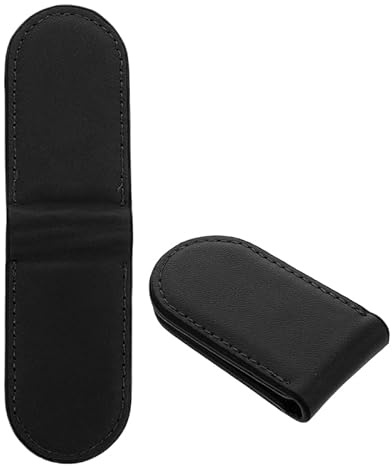 HANABASS 2 Stück Magnetische Geldklammer Pu Leder Geldclip Herren Wallet Outdoor Money Clip Kompakt Leicht Reise Shopping Alltagsgebrauch Elegant Modisch Robust Langlebig