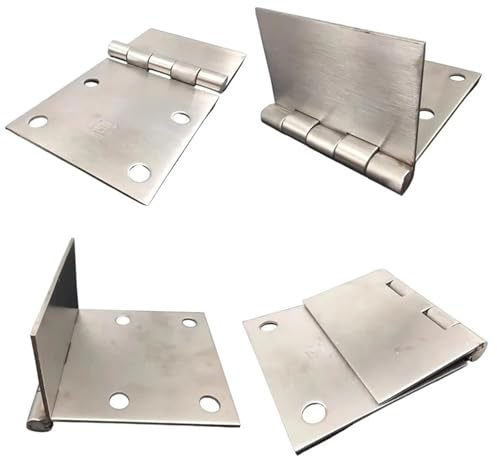 304 Stainless Steel Heavy Duty Widened Thickened Surface-Mount Hinges with Holes 1Pcs(100x175x3.5mm)