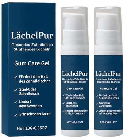 2 Stück Zahnfleisch Gel, Zahnfleischpflege Intensive Serum, Soothing Zahnfleischrückgang Sanftes, Teeth Repair Gel für Tägliche Mundpflege, Hocheffiziente Formel, Praktisch und Bequem (10 g)