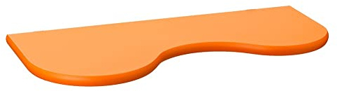 King Collection M1106020/E Mensola Bimbo Onda in MDF Verniciato, Arancio