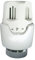 SOMATHERM FOR YOU, Tête thermostatique M30x1,5 à dilatation de cire, compatible avec robinets thermostatiques, installation horizontale, couleur blanche, régulation précise de la température
