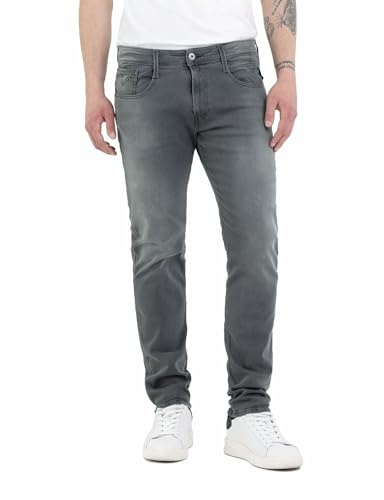Replay Herren M914 Slim Jeans, Dark Grey 096, 33W / 34L EU